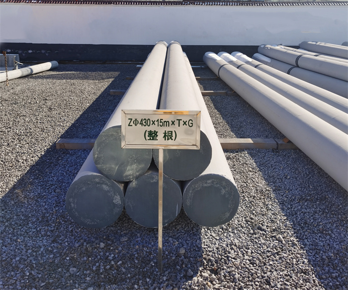 衡水430×15米×T×G终端电线杆